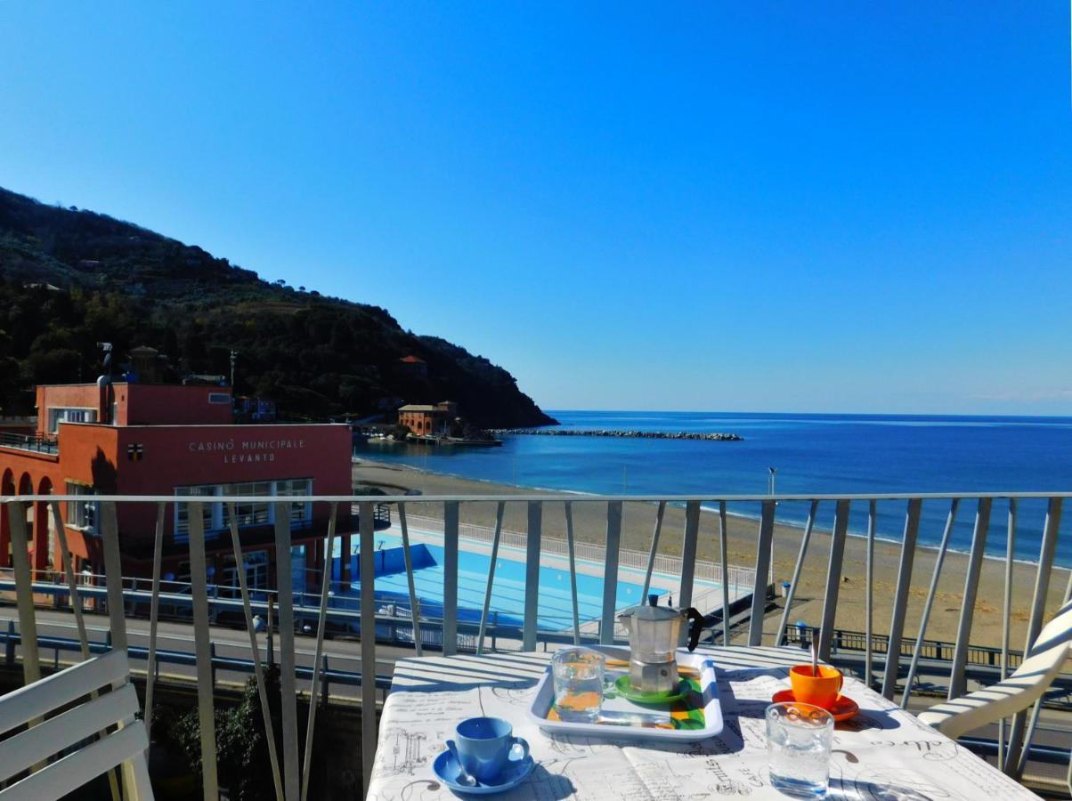 Trilocale Con Meravigliosa Vista Mare, Levanto Ngoại thất bức ảnh
